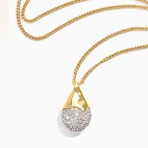 Alexis Bittar Solanales Crystal Pavé Teardrop Necklace